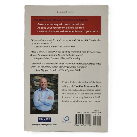 The Retirement Miracle by Patrick Kelly 2011 Trade Paperback - Picture 6 of 6